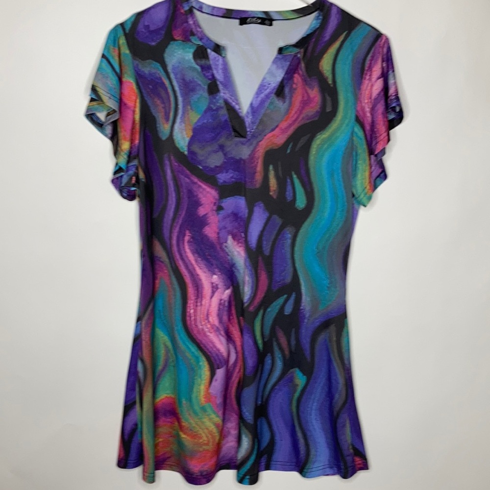 Lily by Firmiana Tie Dye Dress Sz: L
